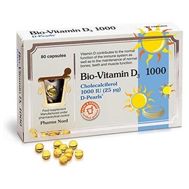 Pharma Nord Bio-Vitamin D3 1000IU 80 Capsules (Pack of 2)