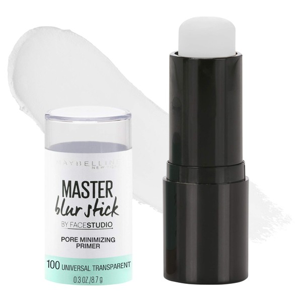 Maybelline New York Facestudio Master Blur Stick Primer Makeup, Universal Transparent, 0.3 oz.