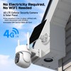 MPLIB Solar Powered Outdoor 4K Surveillance Camera with Built-in 4G