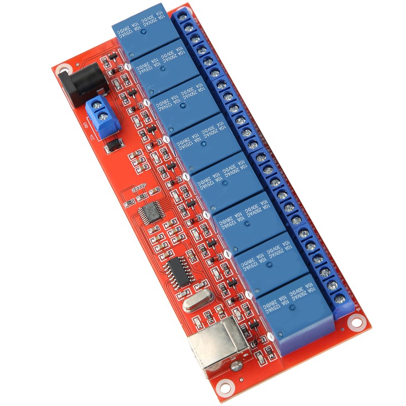 Relay Module Interface Board for LowLevel Trigger USB Serial Port
