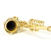 Sunrise Sound House Miniature Musical Instrument Tenor Saxophone 1/12 Gold