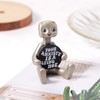 PEUTIER Cute Robot Statue, Funny Robot Statue Decor Cute Tiny