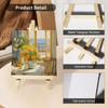 8-Piece Mini Canvas with Mini Easel Set - Triangle Easel