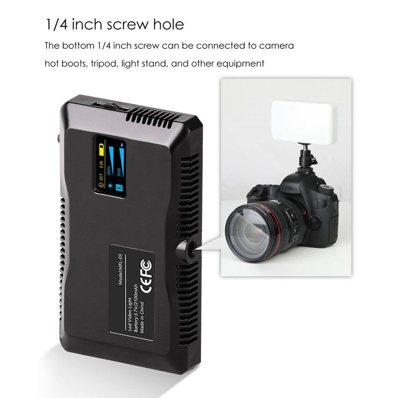 Manbily Portable LED Light 3000K6500K CRI 95+ Pocket Light with