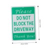Hohopeti Do Not Block Driveway No Parking Sign Weather Resistant