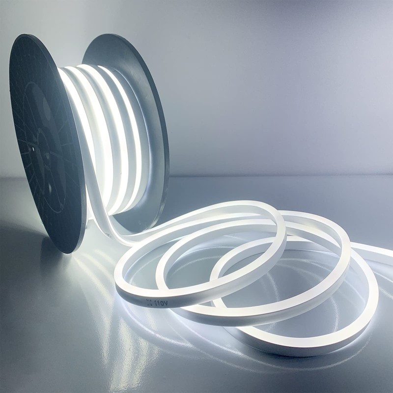 SURNIE 50ft/15m LED Neon Rope Lights - 110V Flex Strip
