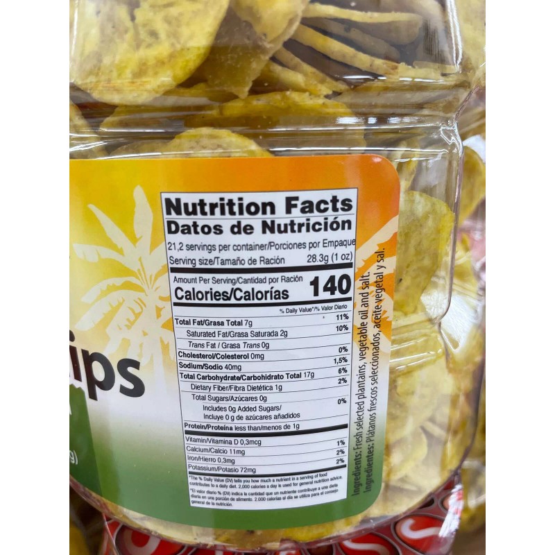 Sedanos Sedano's Lightly Salted Plantain Chips, 21.16 oz mariquitas de