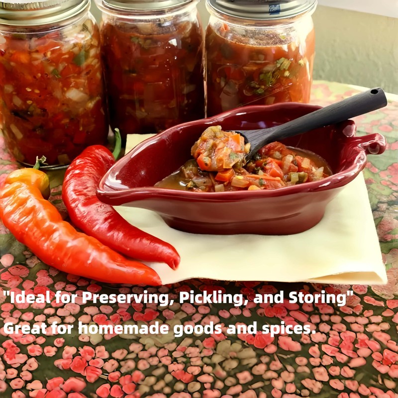 Salsa Jars for Homemade Salsa – 4 Pack 16oz Glass
