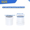 30 PCS 3/4 Inch White PVC Pipe Fitting, 3/4'' NPT