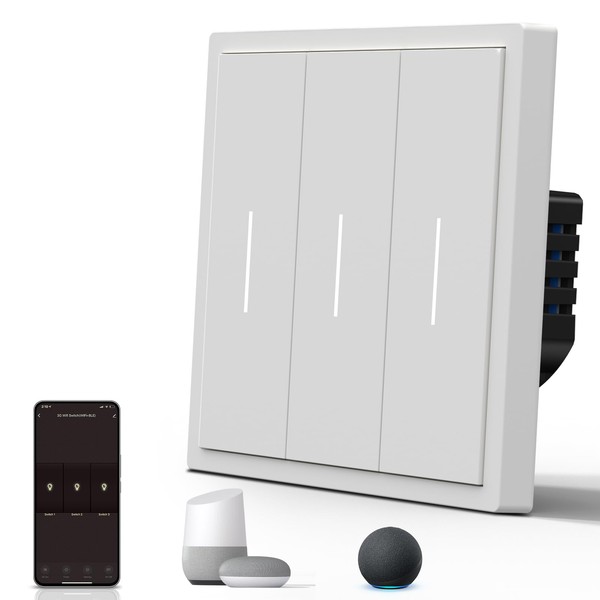 BSEED Alexa Matte Light Switch, Switch with Indicator Light, Smart