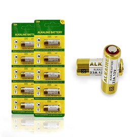 Fenzer 21/23 12V Alkaline Battery, 10 Count Pack, A23, A23E, MN21, LRV08, V23GA 12 Volt Battery, Long-Lasting for Key Fobs, Car Alarms, GPS Trackers, and More