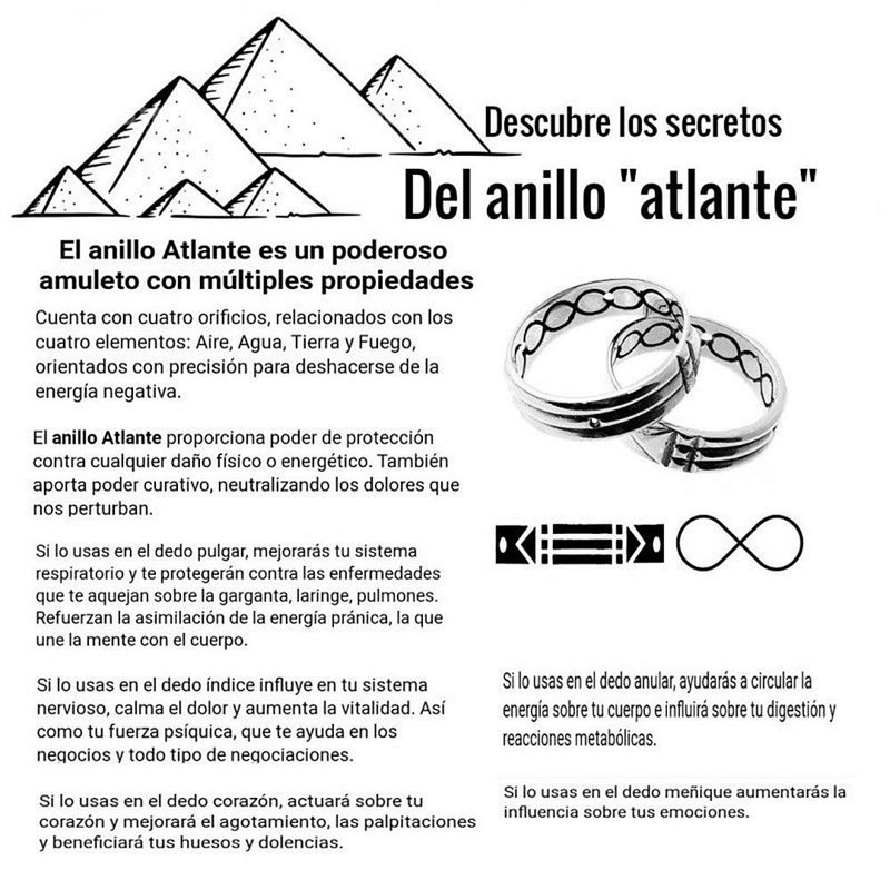 Silver Ring 925m Atlante 6mm Unisex Width, 925 m silver