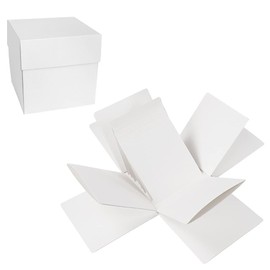 Ideen mit Herz Surprise Box with Album | 12.5 cm x 12.5 cm x 12.5 cm | 300 g/m² | White