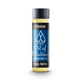 Oil of Gladness Hyssop Anointing Oil - Oil for Daily Prayer, Ceremonies and Blessings 1/4 oz