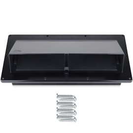 Camp'N RV Exhaust Vent Cover (Black) - Perfect RV Stove Vent Cover Replacement for Trailers, Campers, Motorhomes - Easy to Install with Hardware Included