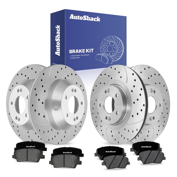 AutoShack Brake Kit Replacement for 2014-2015 Kia Sorento 2.4L 3.3L