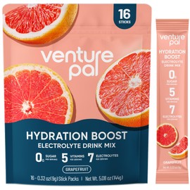 Venture Pal Sugar Free Electrolyte Powder Packets-Grapefruit
