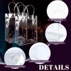 Oomcu 18 Pack Clear Plastic Gift Bags with Handle,9.06" x