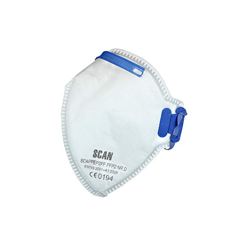 Scan SCAPPEP2FF FFP2 Fold Flat Disposable Masks Pack of 3