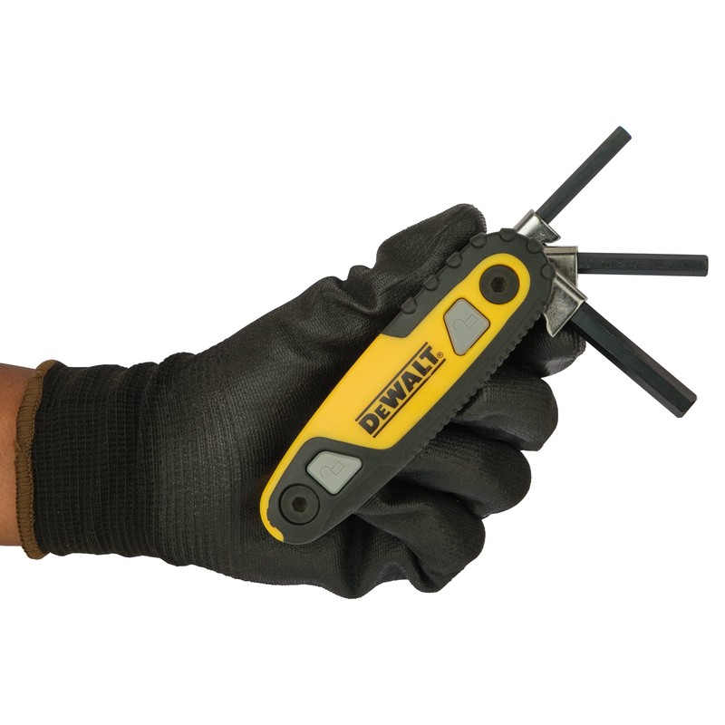 DEWALT Hex Allen Key Set 1.5mm, 2mm, 2.5mm, 3mm, 4mm,