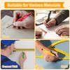 Hiboom 4 Pack Carpenter Pencil with 24 Refills (Red, Black,