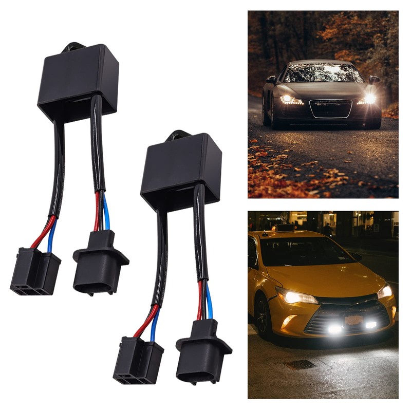 H13 a H4 Decodificadores HID Eliminador de filtro, adaptador antiparpadeo,
