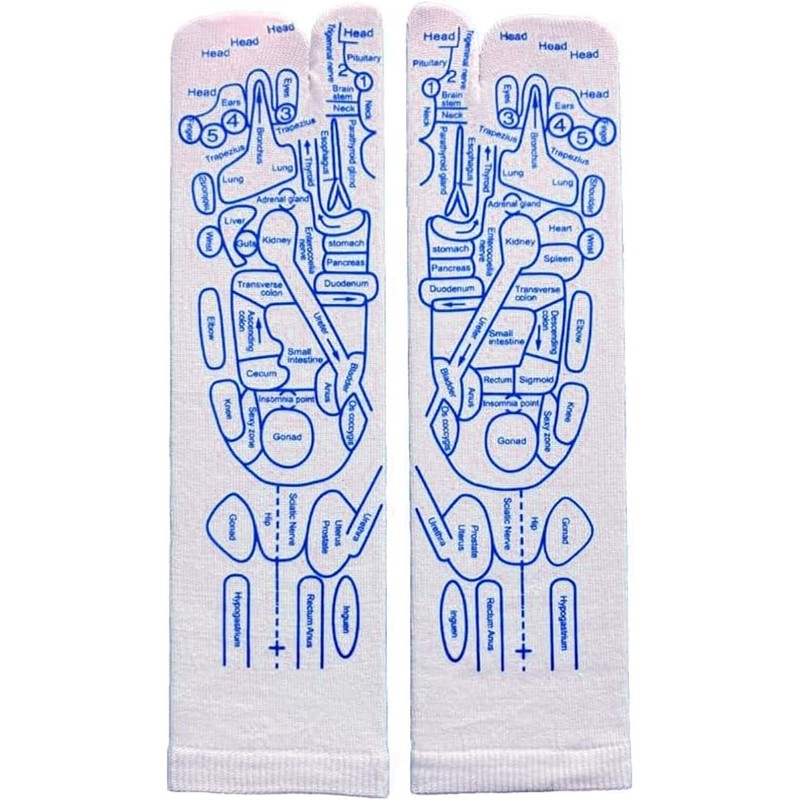 1 Pair Reflexology Socks, Massage Socks Cotton Acupressure Socks, Marked