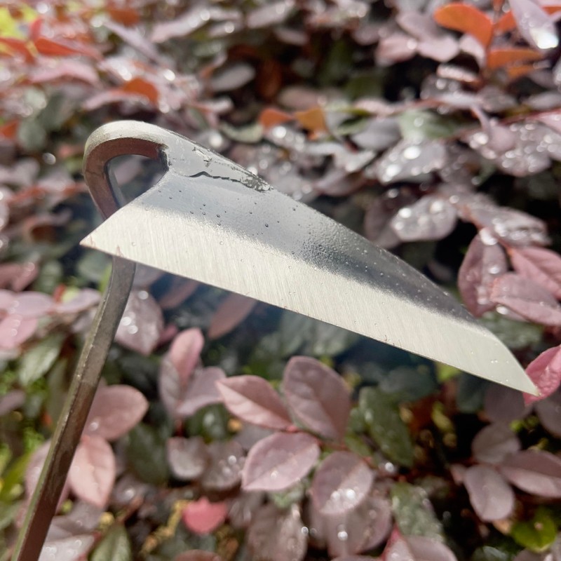 alanx 12 Inch Japanese Gardening Hand Weeding Sickle, Weeding Hoe