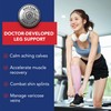 Dr. Arthritis Calf Compression Sleeves for Men and Women, Doctor-Developed