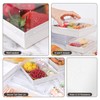 DeziWood 7x5 Inches Charcuterie Boxes with Clear Lids, 50 Pack