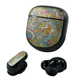 MightySkins Glossy Glitter Skin Compatible with Bose QuietComfort Earbuds II (2022) - Ultra Hippie | Protective, Durable High-Gloss Glitter Finish | Easy to Apply and Change Styles | Made in The USA