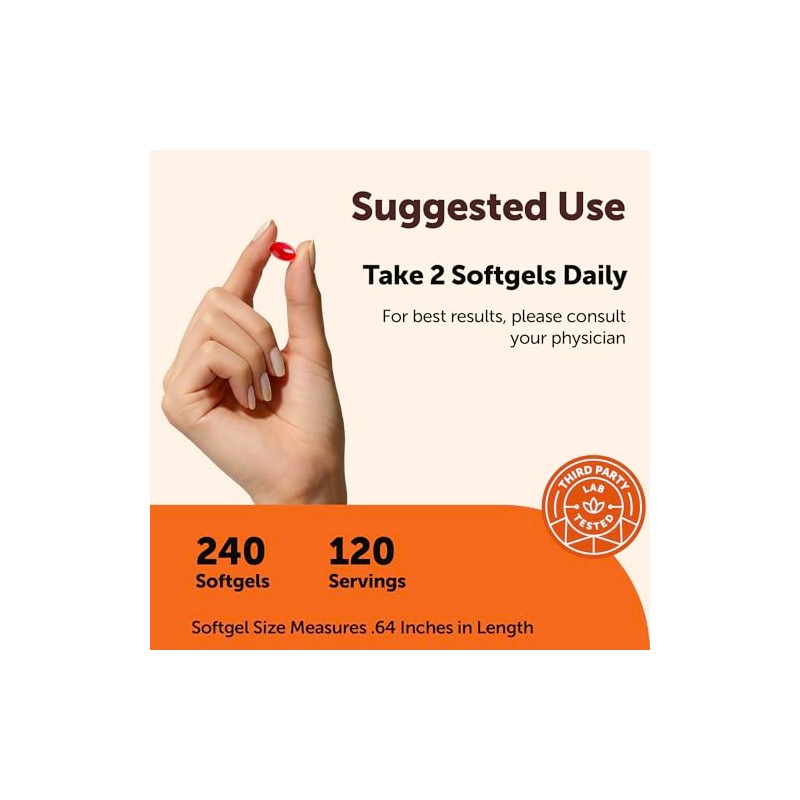 Micro Ingredients CoQ10 200mg Per Serving, 240 Softgels | Made