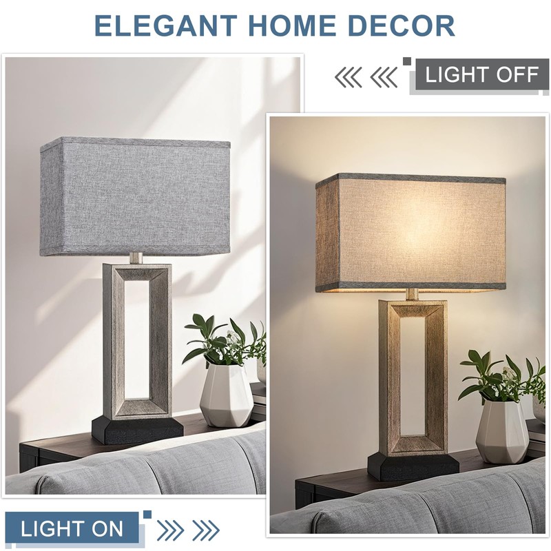 Rectangular Lamp Shades Set of 2, 16"L x 8"W x