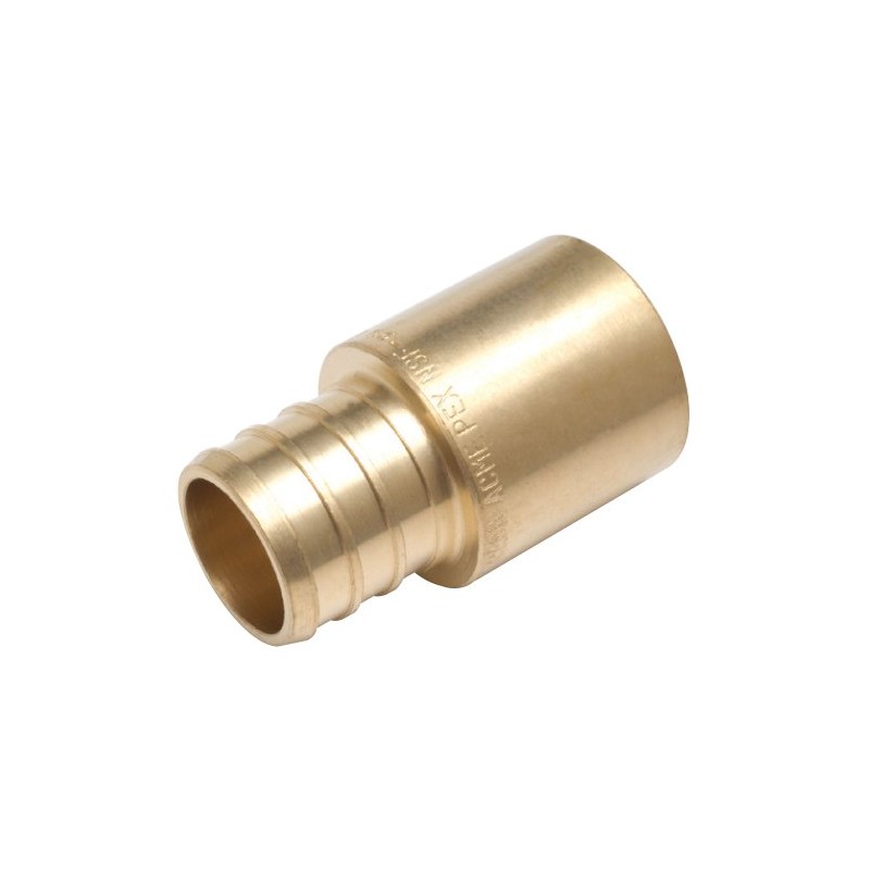 SharkBite 1/2 Inch Crimp MNPT Male Sweat Adapter, Brass Plumbing