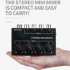 Passive Mixer 4 Channel Line Mixer Mini Sound Mixer Stereo