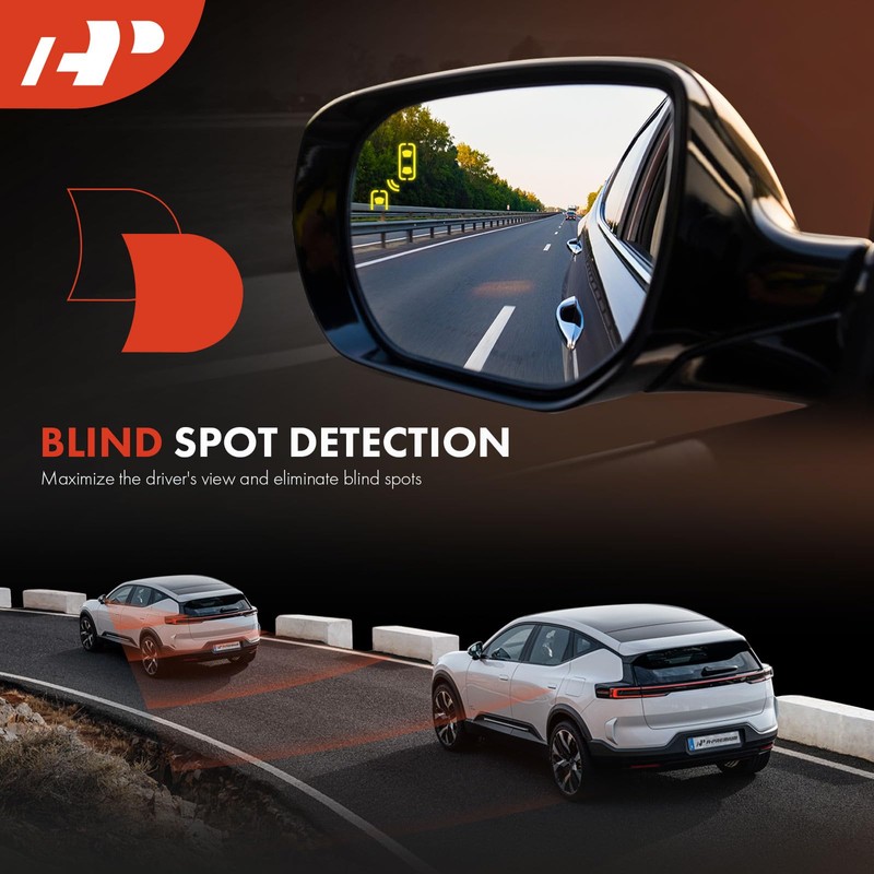 A-Premium Passenger Side Power Door Mirror - Compatible with Honda