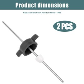 2pcs Sink Pivot Rod Replacement, Lavatory Pop Up Center Bathroom Sink Drain Stopper Ball Rod with Seal Tape for 50/50 Bathroom Sink Drain Assembly for Moen 11985