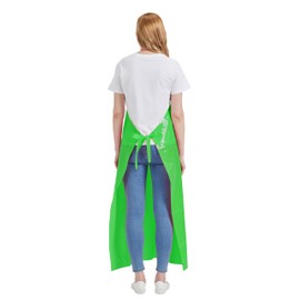 Nanxson CF3148 Unisex Apron TPU Odourless Environmentally Friendly Waterproof Adjustable Neck Shoulder Lightweight Work Apron, Green