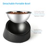Uppetly Tilted Angle Dog Bowl, 15° Slanted Stainless Steel Dog