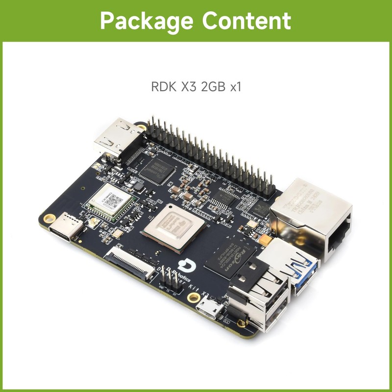 Waveshare D-Robotics RDK X3 Development Board, Quad-core ARM Cortex-A53 Processer,