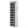 VTRIN 10-Tier Shoe Rack with Cover, Tall Narrow Shoe Organizer,