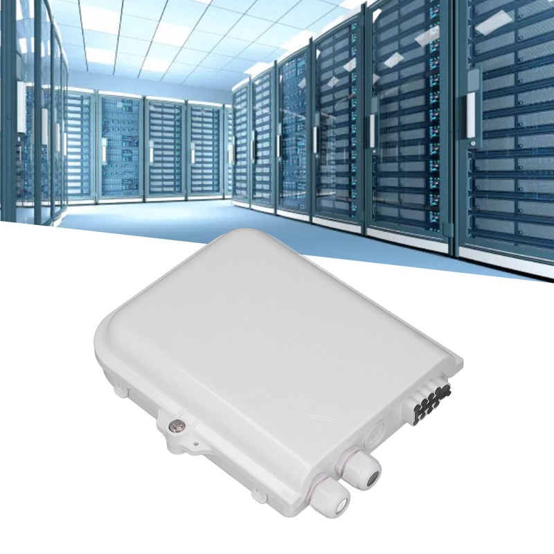 8 Core Fiber Distribution Box ABS Wall Mounted Fiber Optic