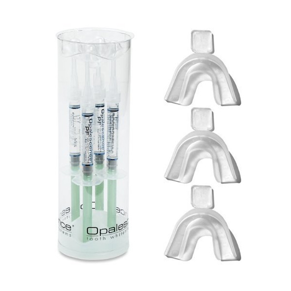 Opalescence Teeth Whitening Gel Mint with 3 GreenDot Teeth Trays (35%, 4 Syringes)