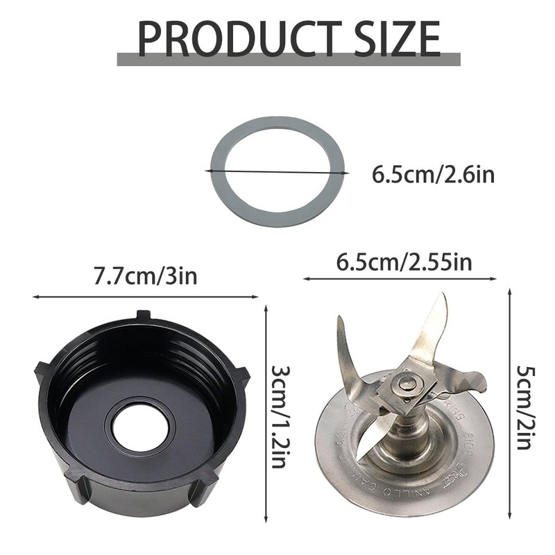 UPIQNG Blender Blade Replacement Kit Rubber O Shape Sealing Ring