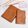 Wonderpool A6 Leather Notebook Refillable 6 Ring Binder Diary Portfolio