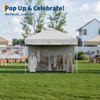 HarmonyHealth 10x10 Pop Up Canopy Tent Outdoor Canopy with 3