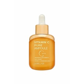 LEBELAGE Ampolla pura de vitamina C para la cara – Suero antienvejecimiento de vitamina C con ampolla de doble función que contiene vitamina C y ácido tranexámico que ayuda a mejorar las arrugas y blanquear la piel (alivia las manchas y pecas).