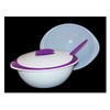 Tupperware Insulated Medium Oval Server, Purple and White
