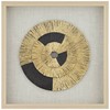 Dahlia Studios Gold Black Circle 23 1/2" Square Shadow Box