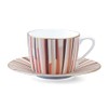 NARUMI(ナルミ) Cup and Saucer Shagreen Orange 270cc (9.1 oz) Tea/Coffee